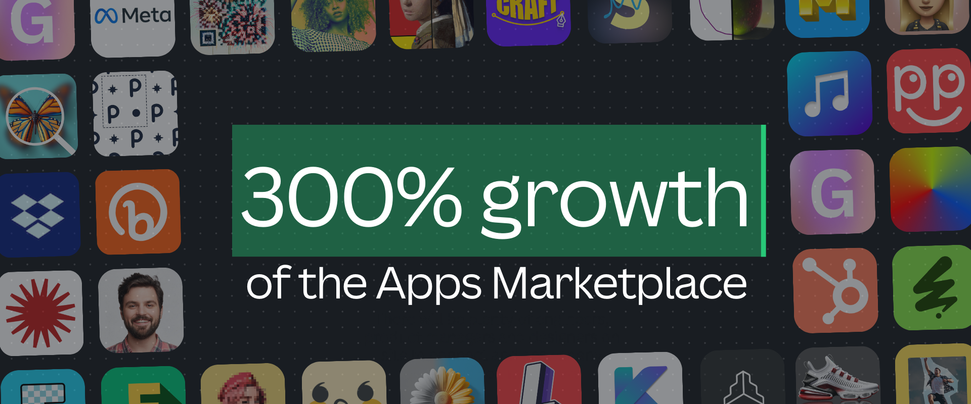 300% growth of the Apps marketplace image